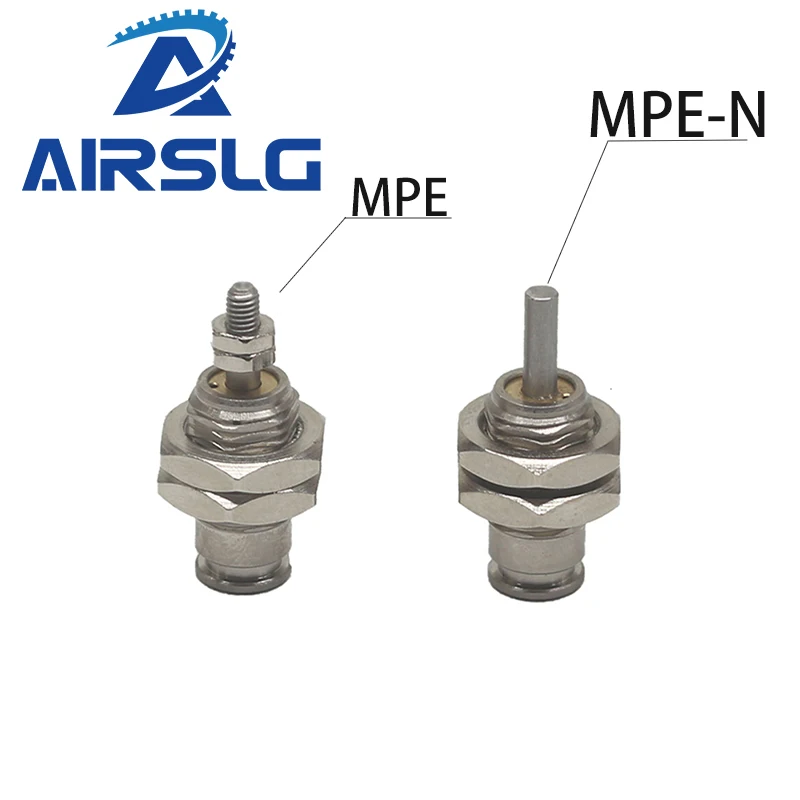 Airtac type MPE Series Single Acting Spring Pin Micro Needle Air Cylinder MPE6X5-N MPE8X10-N MPE10X15-N MPE12X15-N MPE10X10-N