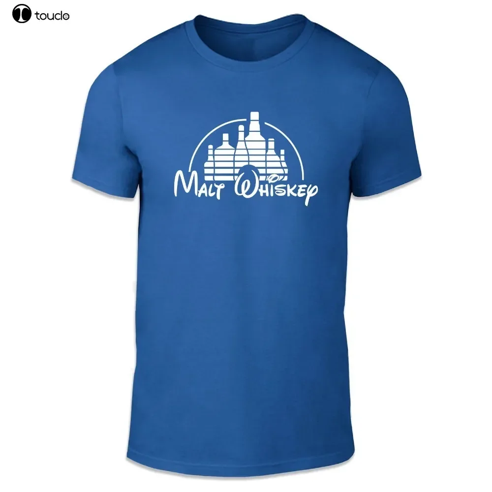 Summer Round Neck T-Shirt  Fashion Malt Whiskey Castle