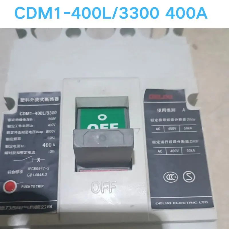 Second hand test OK CDM1-400L/3300 400A Molded Case Circuit Breaker