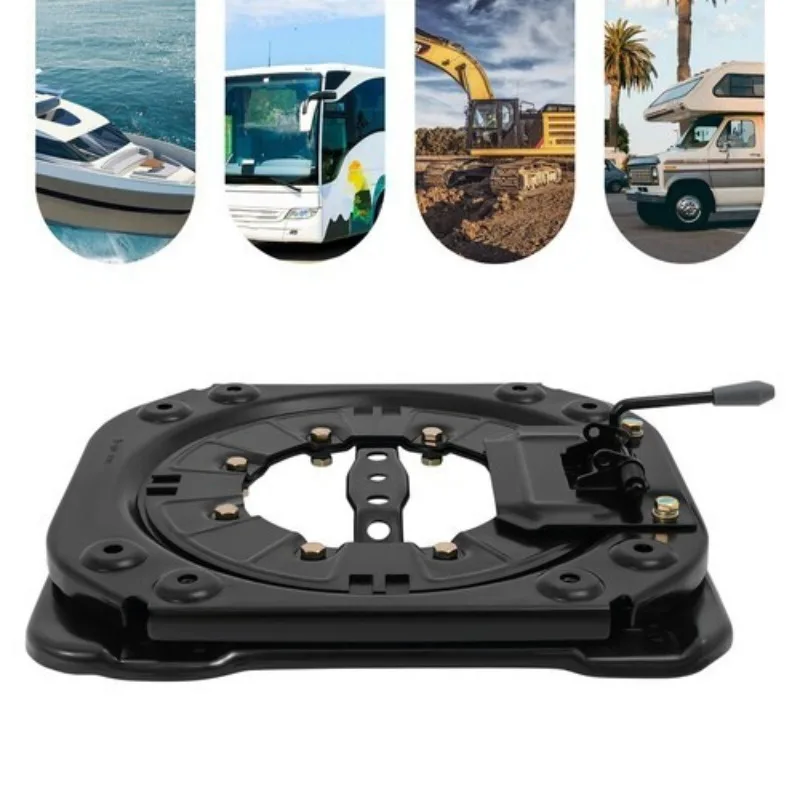 قاعدة مقعد دوارة لوحة فولاذية قاعدة مقعد دوارة 360 درجة ° قابل للدوران لسيارات فانس موتورهاومز والحافلات والمركبات الهندسية #2