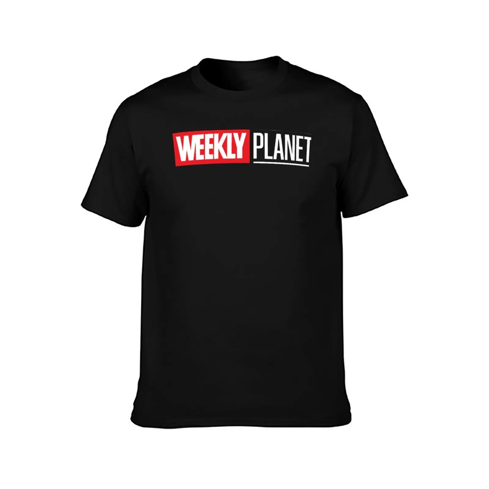 Weekly Planet WPU Logo on White T-Shirt Utility Work Short Sleeve Top