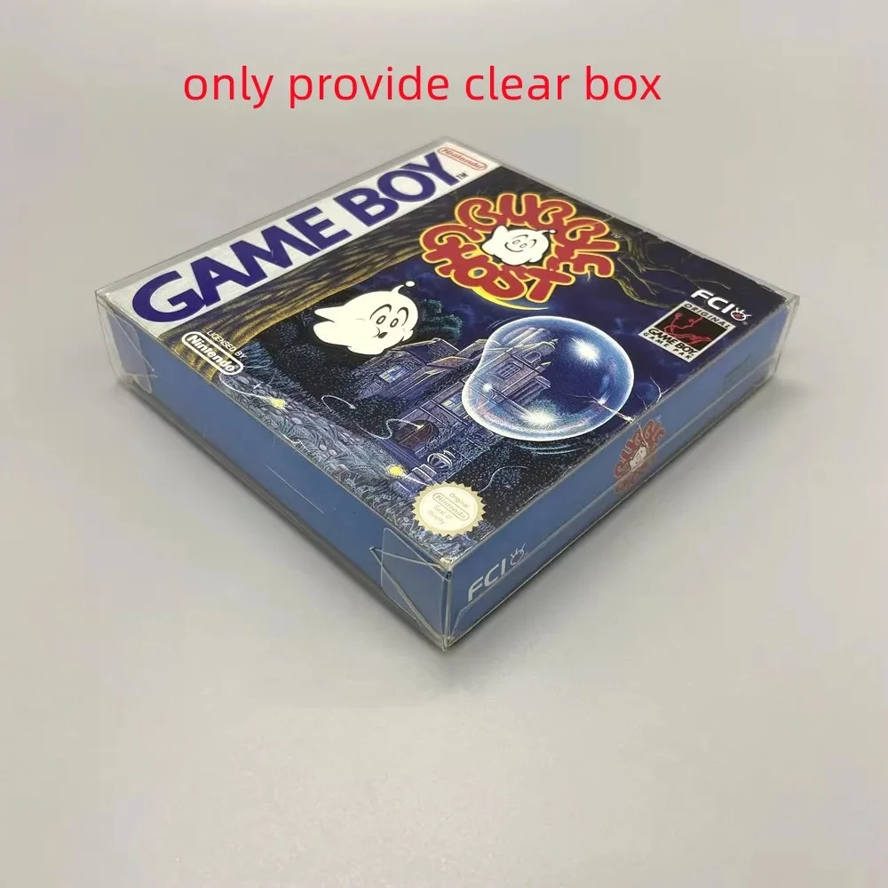 500pcs Clear Box For GB GBC US Version Game Display Plastic Protector Storage