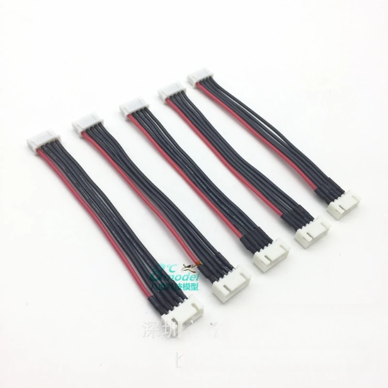 

100PCS Model aircraft lithium battery balance charging plug male bus cable 2S 3S 4S 5S 6S charging extension cable 10cm