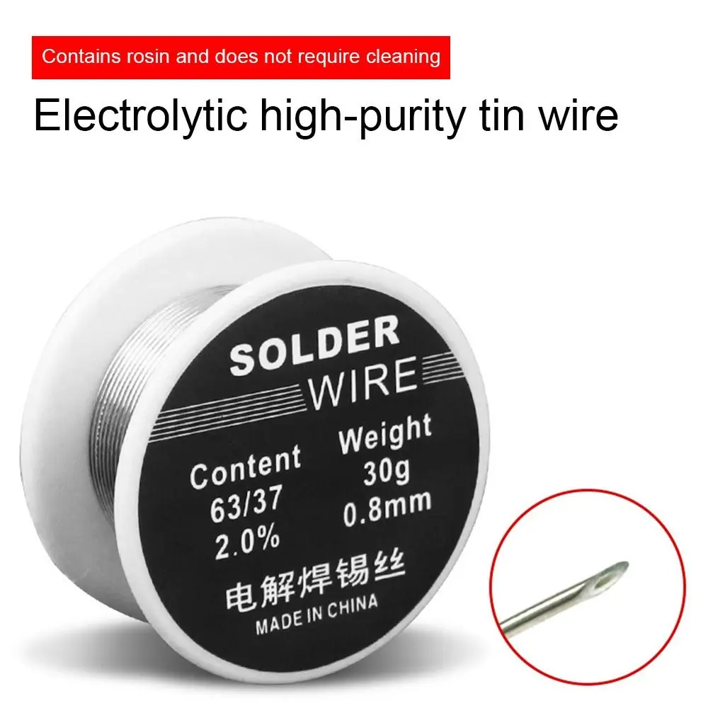 30g 0.8mm Welding Tool FLUX 2.0% High Purity Rosin Corel Solder Welding Wire Soldering Wire Roll Lighter Solder Wire