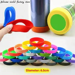 Silicone World 6.5CM Silicone Thermos Cup Bottom Cover Water Bottle Protective Sleeve Non-Slip Ring Coaster 65MM Cup Holder