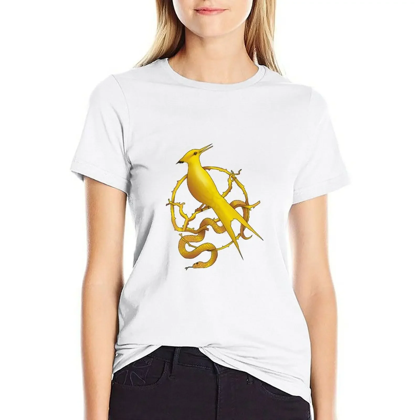 

the ballad of songbirds and snakes logo T-shirt cute tops plus size tops shirts graphic tees Women's tops