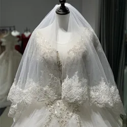 Bridal Velos De Novia Wedding Lace Veils Womens Applique Lace Bridal Wedding Veils 2023