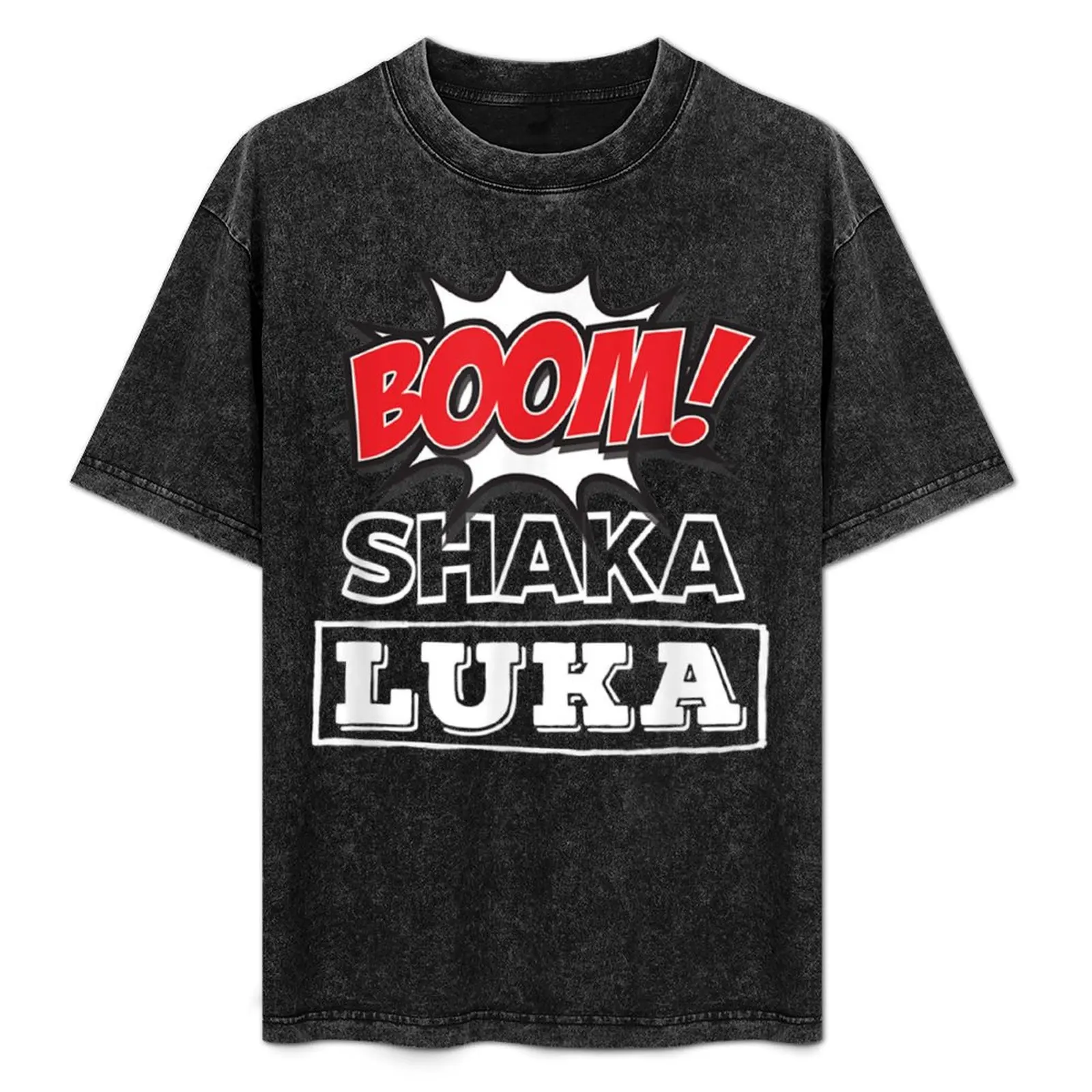 

Boom Shaka Luka T-Shirt Large Size Casual Short Sleeve Top