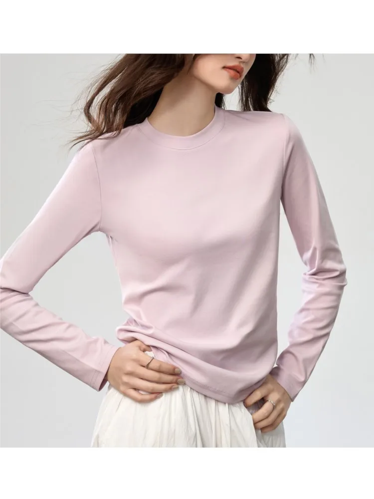 

CasualT Shirt Tee Homewear Home Clothing Commuting Simple Style All-match Solid Color O Neck-round Neck Womens Tops And Blouses