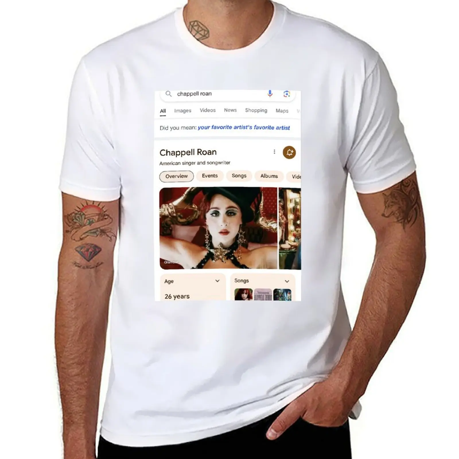 

Chappell Roan, Your Favorite Artist's Favorite Artist T-Shirt funny t shirts cotton T-Shirt