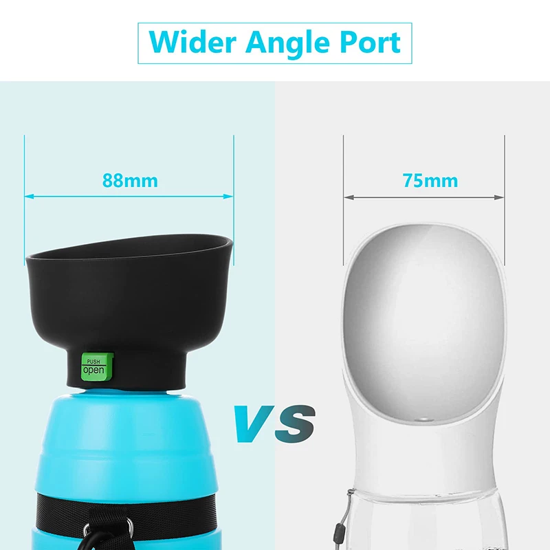 Benepaw Large Capacity Portable Dog Water Bottle Lightweight Leakproof Travel Pet Drink Dispenser For Outdoor Walking Hiking view 2