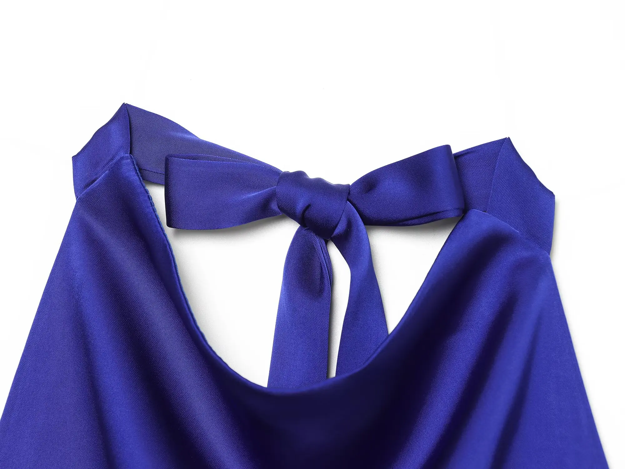 TFMLN 2026 Damen Neckholder-Oberteile Zweiteiliges Set Sexy Rückenfreies Asymmetrisches Tanktop Schnürhose Modischer Freizeitanzug für Frauen Neu – Detail 5