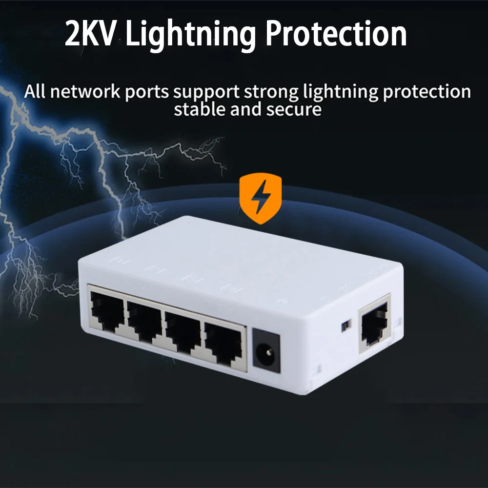 HUI-Tenda 10/100Mbps Poe Extender 2/4 Ports POE Repeater IEEE 802.3af/at Standard  250 Meters Plug&Play for PoE Switch IP Camera