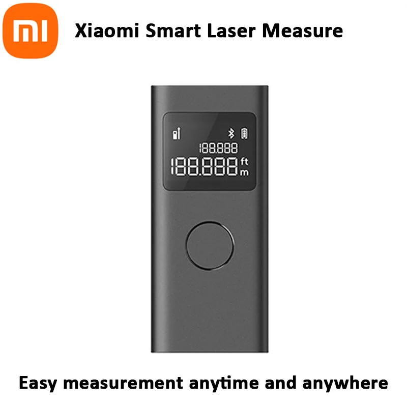 

Умный лазерный дальномер Xiaomi Mijia, измеритель расстояния в реальном времени, ЖК-дисплей, лазерный дальномер, рулетка, работа с приложением Mijia