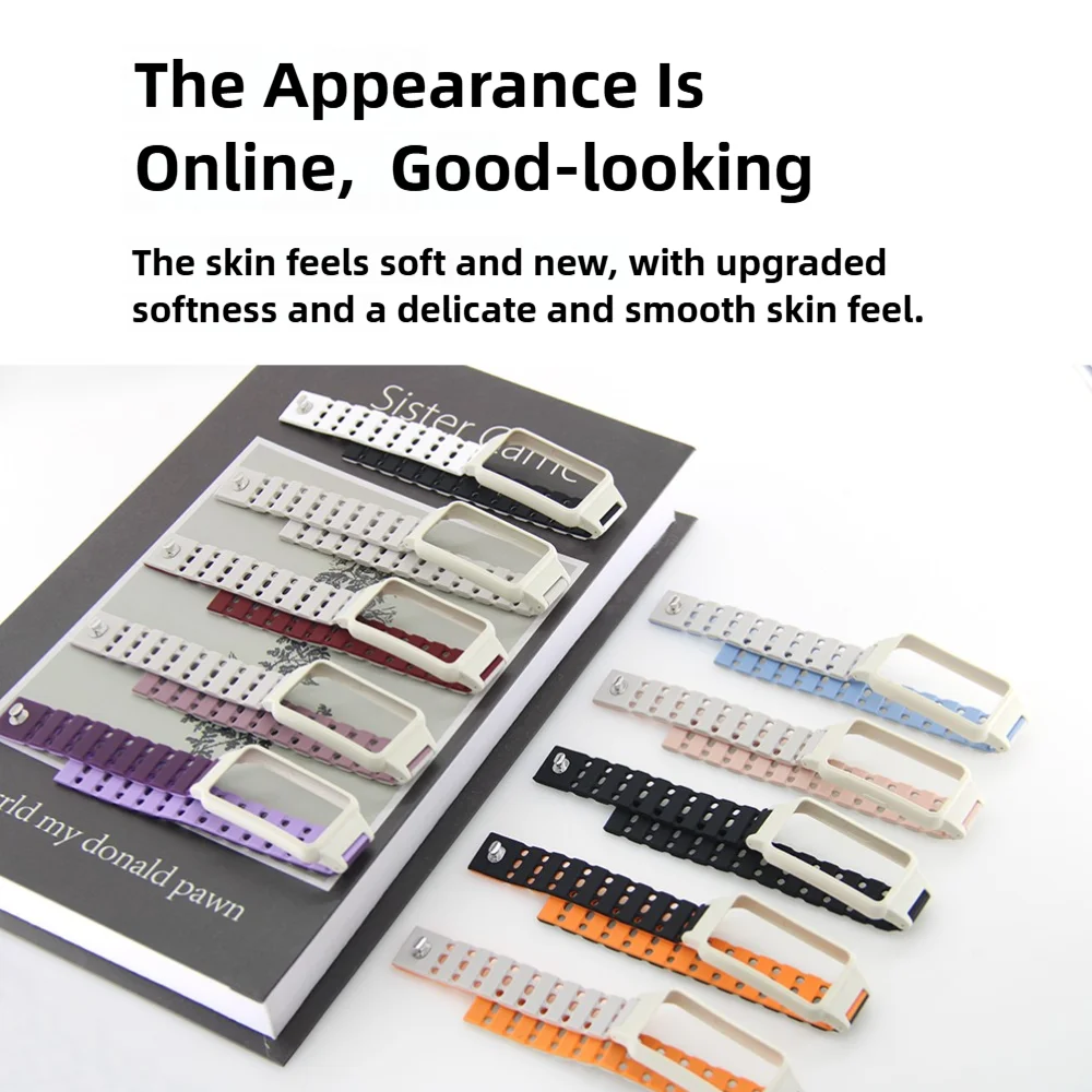 Спортивный магнитный ремешок для часов для Huawei B 6 6Pro 6NFC Honor B6 7 с силиконовым воздушным отверстием, быстросъемный дышащий ремешок для умных часов