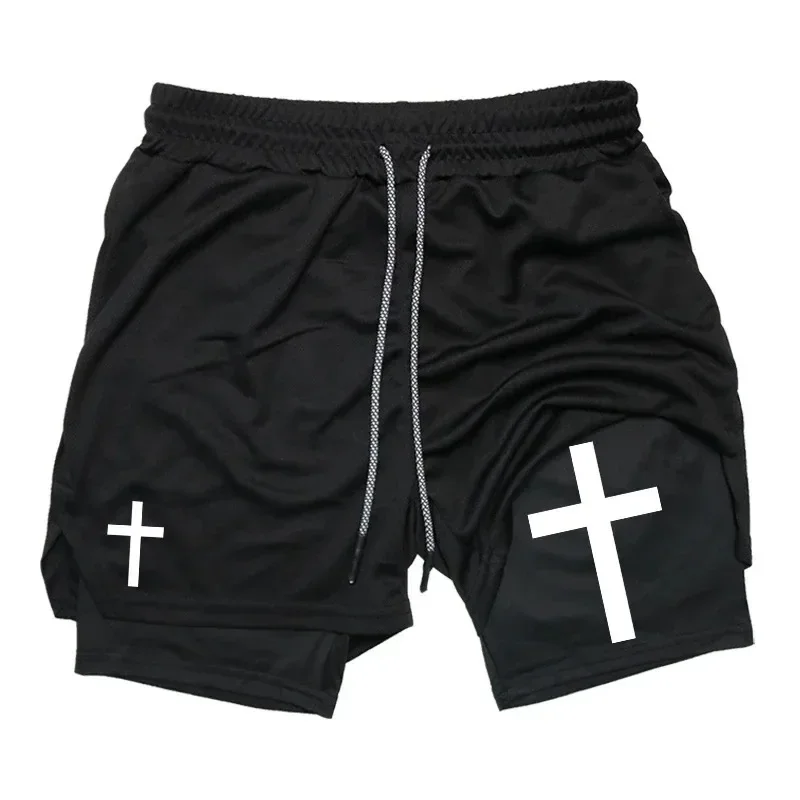 t Running Shorts for Men Christian Gym Performance Shorts with Phone Pocket Towel Loop Active Wear shorts eric emanuel