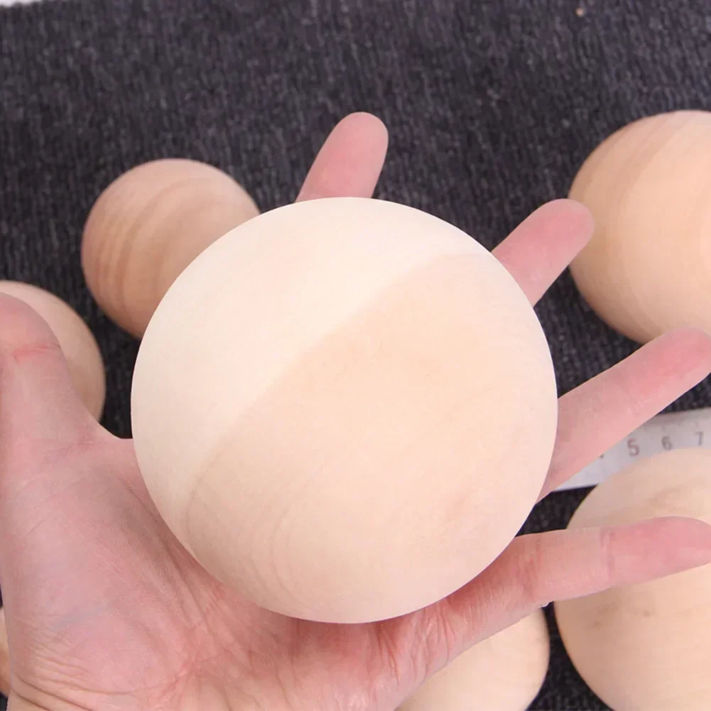 30mm/40mm/50mm/60mm Craft Wood Balls DIY Crafting Projects Customizable Wood Balls 2024 New Natural Wooden Crafting Balls