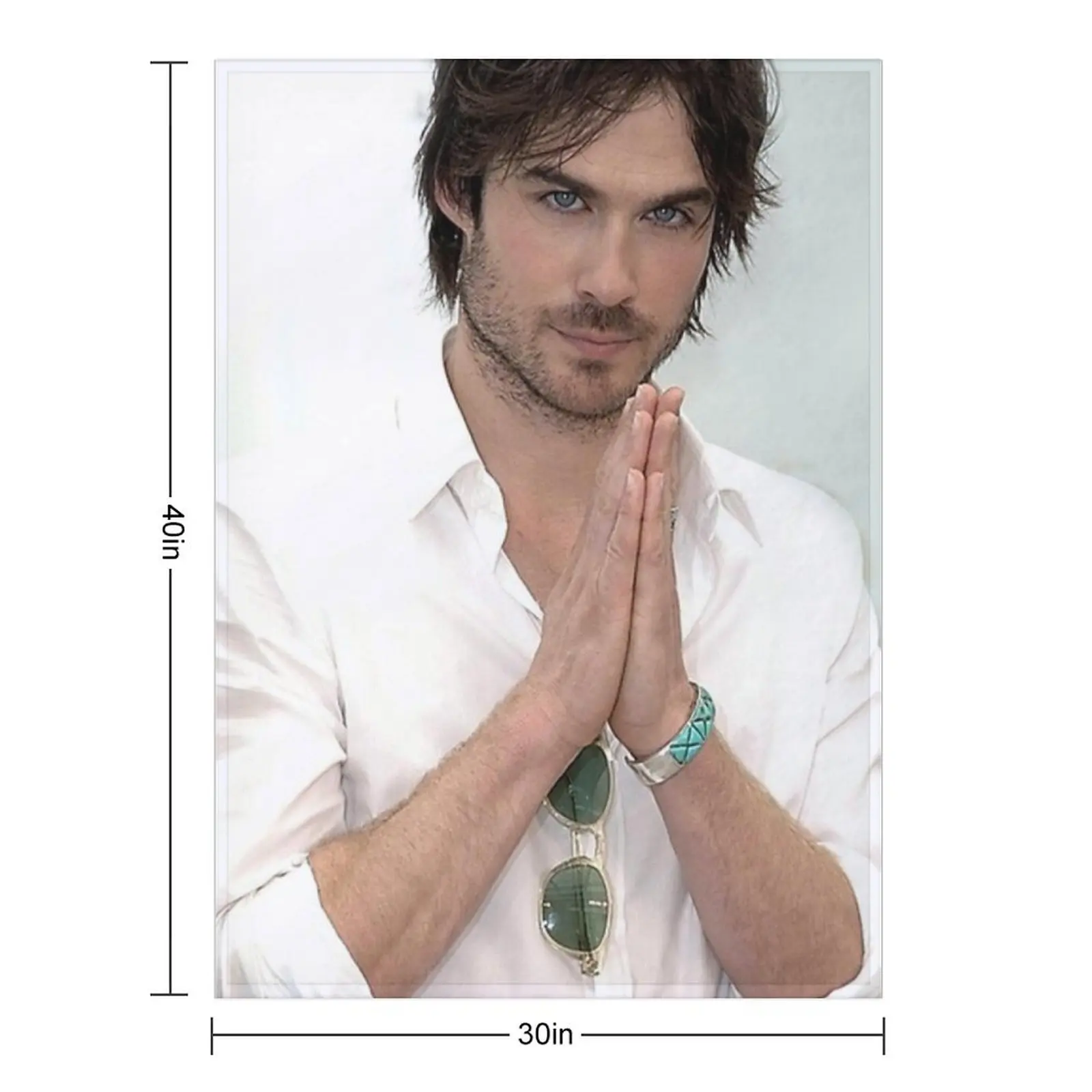 Ian Somerhalder Damon Salvatore Throw Blanket Luxury Throw Polar Fashion Sofas Plaid Luxury Designer Blankets