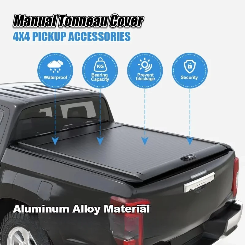 

PKGA08-080 New Aluminum Alloy Pickup Truck Lid with 5.5-Foot Gladiator Brake Roller