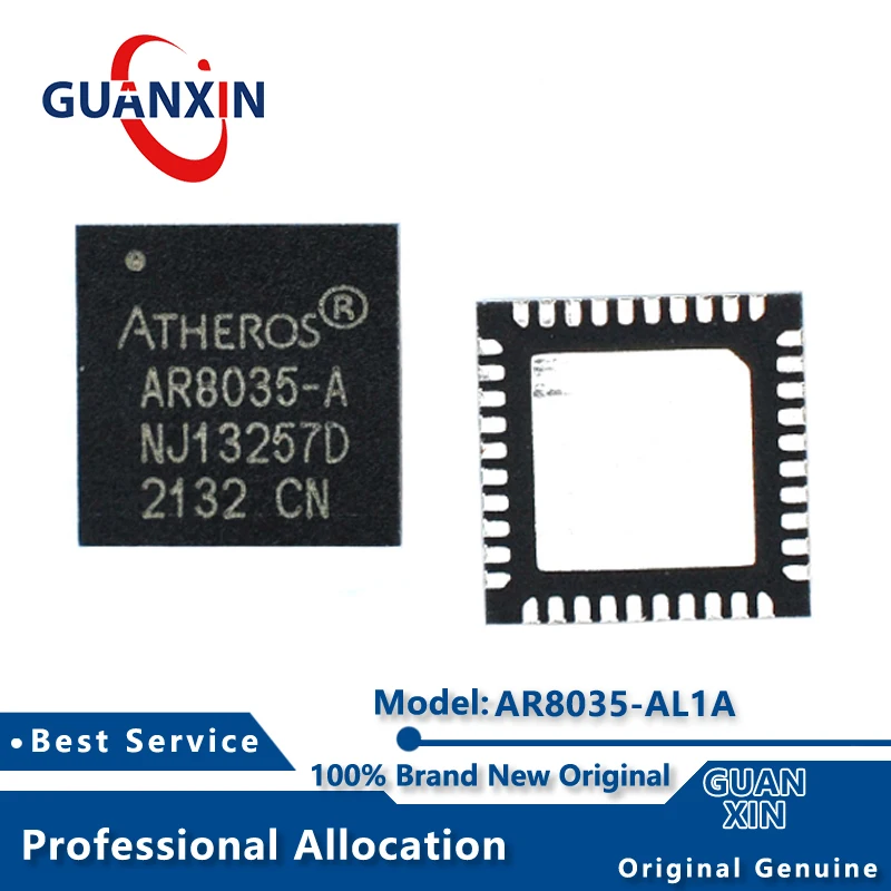 

100% New electronics AR8035-AL1A QFN-40 Marking AR8035-A AR8035