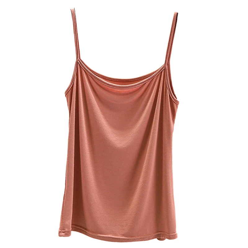 Efekt wyszczuplający Modalny Biały Top na Ramiączkach Damski Letni Cienki Svel irt Może Być Noszony na zewnątrz Plus Size Base irt