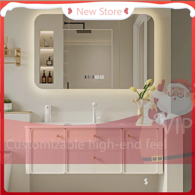 nm-Mn Cherone Integrated Bathroom Cabinet Skin Furniture Combined Hand Washing Handwashing Face Sensory Ceramic Integrated Basin