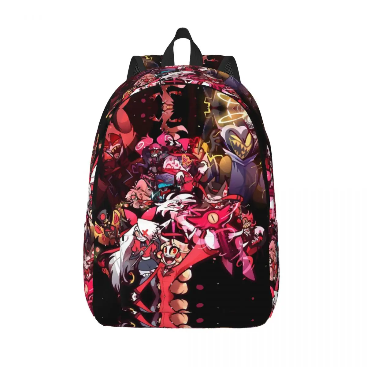 

Hazbins Anime Hotels Cartoon Backpack Women Polyester Travel Backpacks Breathable Novelty High School Bags Rucksack