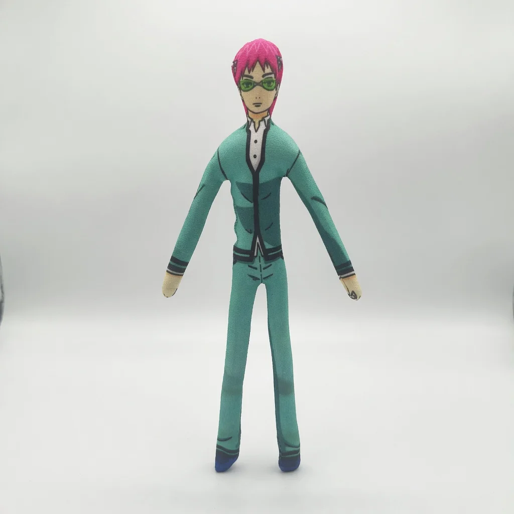 Anime The Disastrous Life of Saiki K Saiki Kusuo Cosplay Baumwollpuppe Schlanke, drehbare Form Raumdekoration Abstraktes Modell