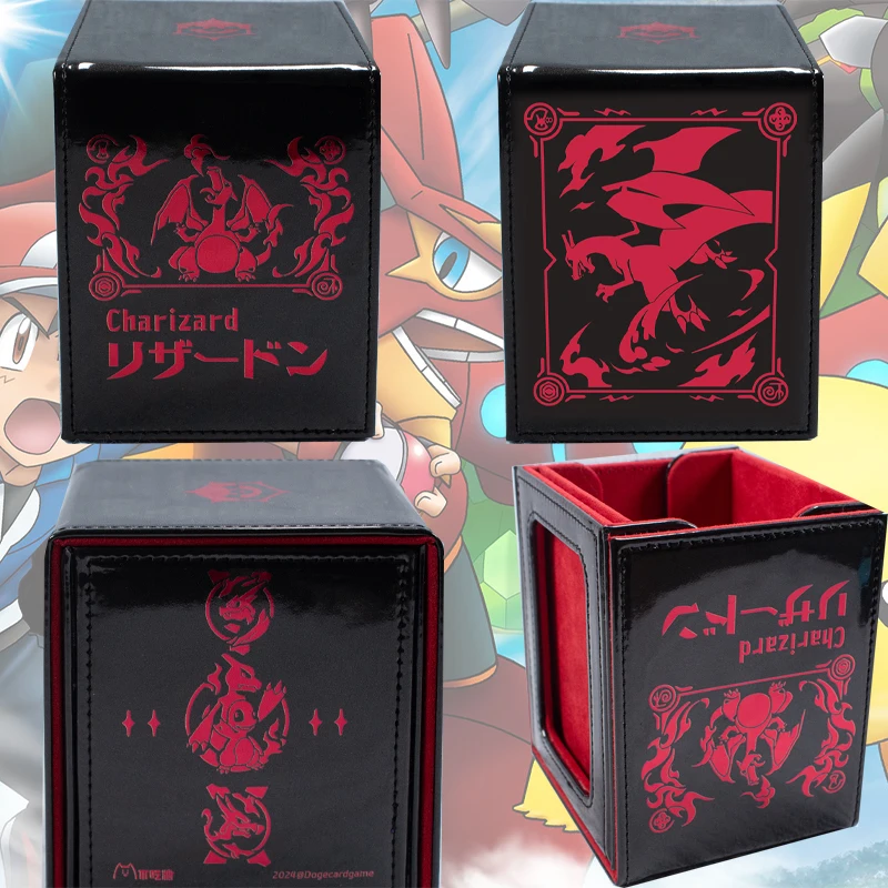 Set de Cartas Pokémon PTCG Charizard Titanium Crystal Evil Brand, Cartas de Anime, Caja de Sobres Pokémon, Entrenador Pokémon