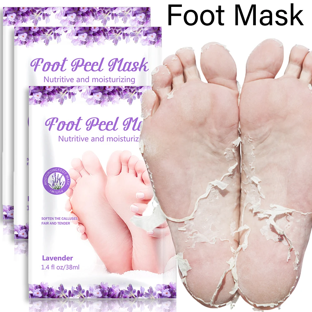 Foot SPA maschera esfoliante per i piedi calzini per Pedicure rimuovi la pelle morta tacchi sbiancanti piedi Peeling Anti-screpolature per la pelle del piede idratante