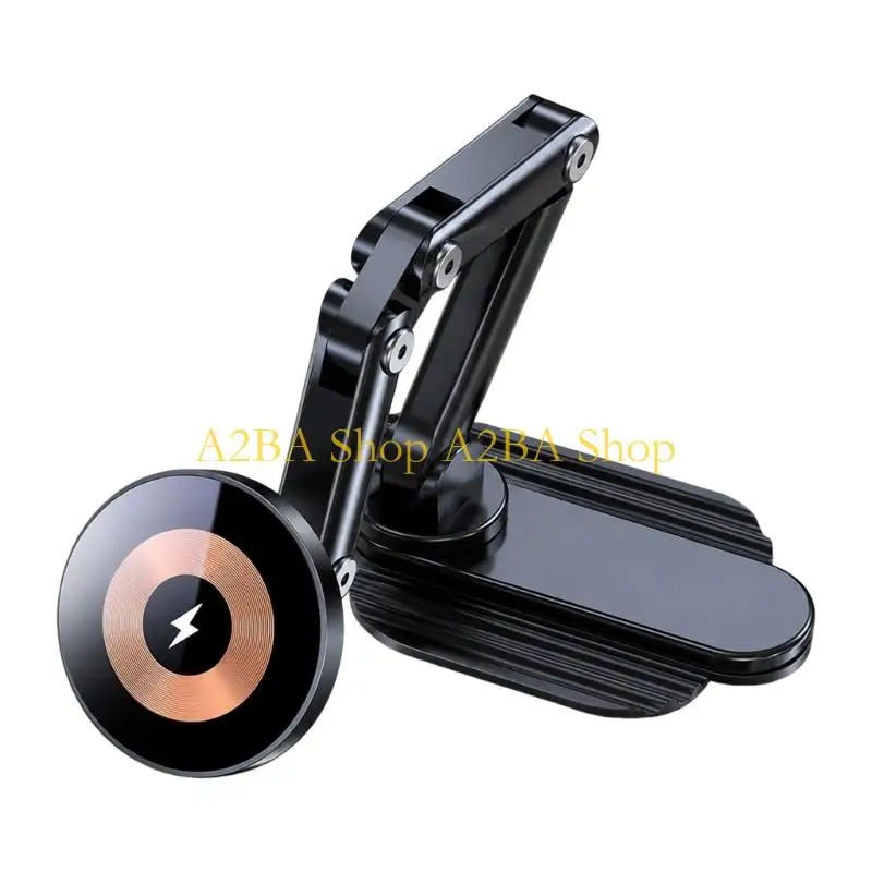 A2BA Wireless Charging Phone Stand with Folding Holder for Office Desk Viewing Meetings and Daily Phone Use