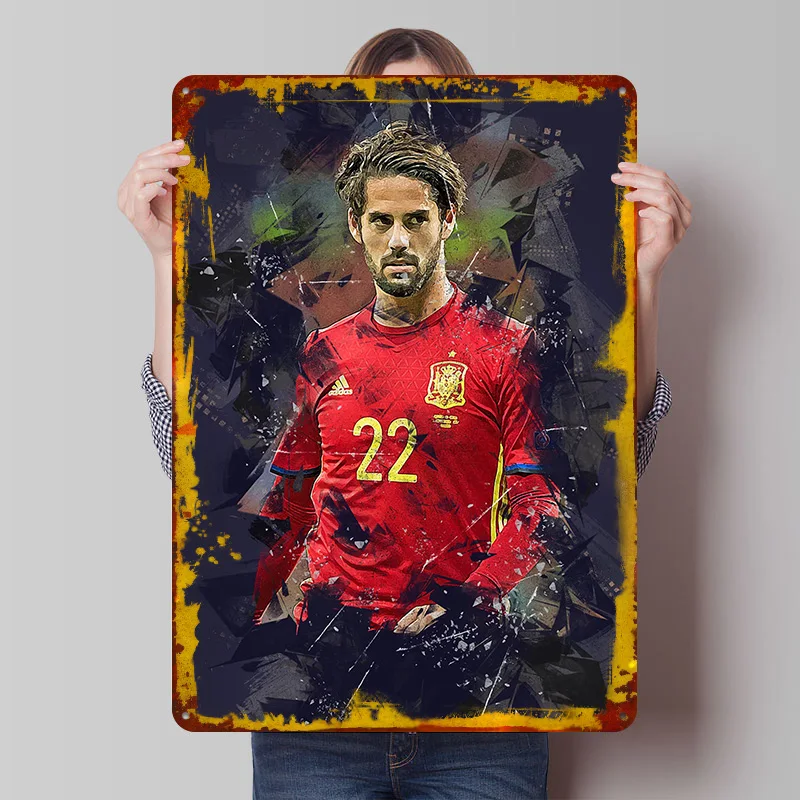 Isco Disco Metallposter, individuelle Wandkunst, Retro-Vintage-Blechschilder für Männerhöhle, Raumdekoration, Schlafzimmerdekoration, Garage