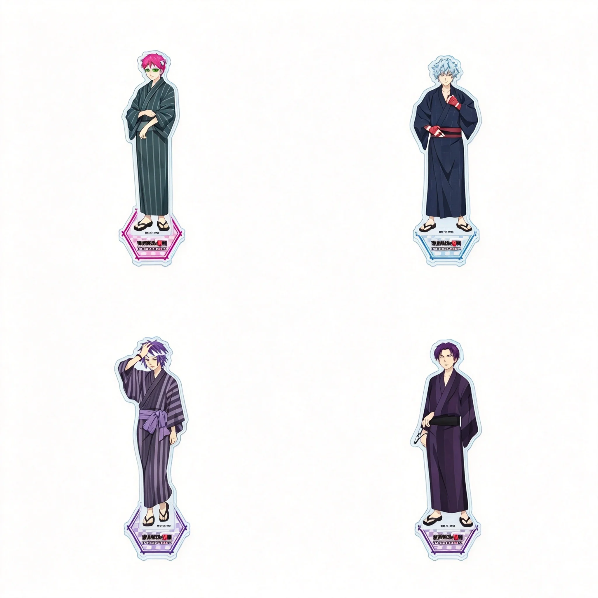 Anime The Disastrous Life of Saiki K. Kusuo Saiki Q-Style Acrylic Pendant Keychains Bag Decorations Fans Gifts