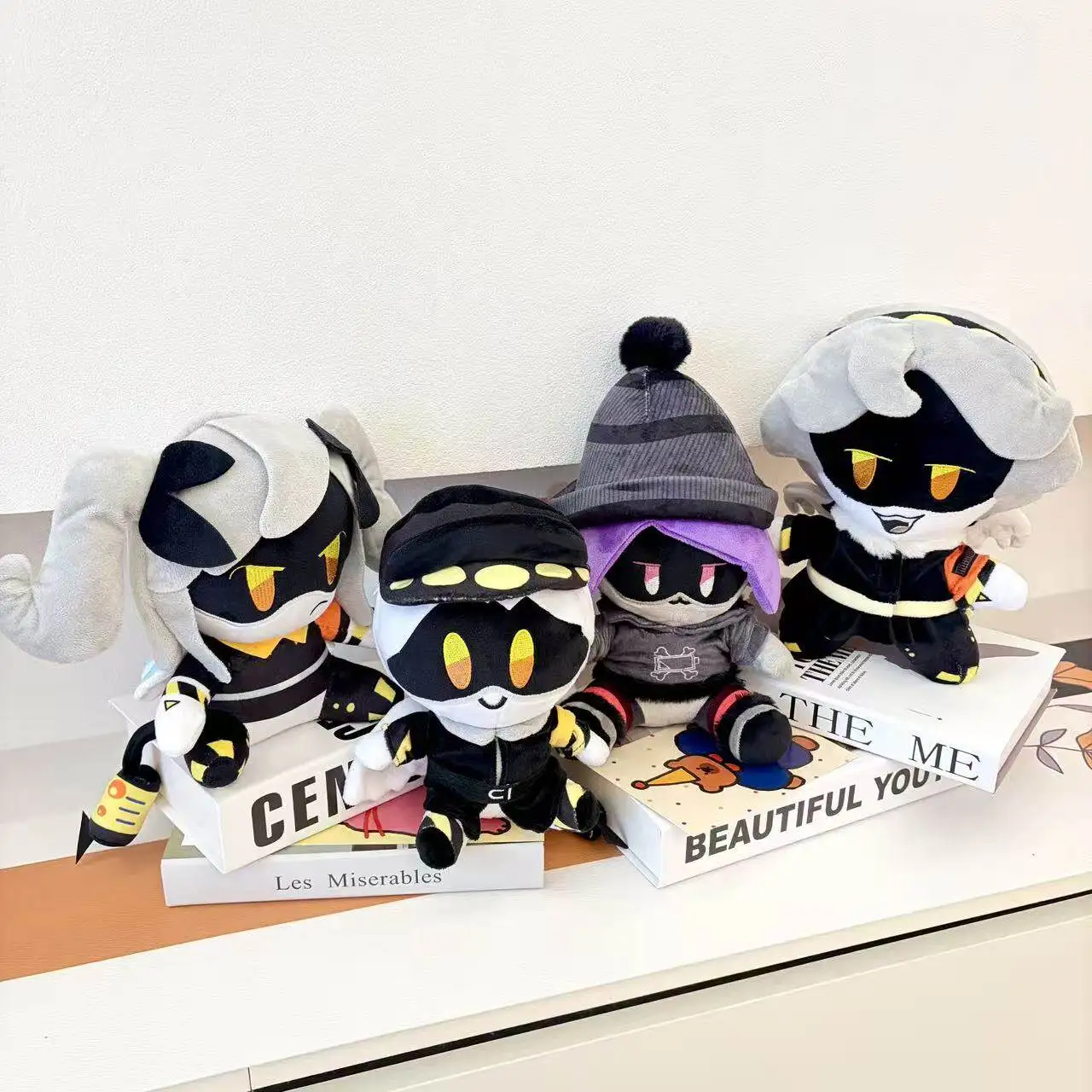 3PCS Cute Plush Doll Set - N Cyn & V Character Stuffed Toys Soft Plushies for Desktop Decor & Play Birthday Gift