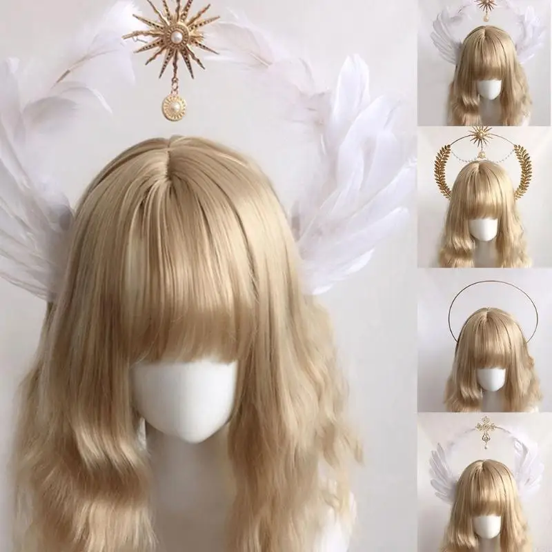 

Women's Gothic KC Gothic for Sun Godmother's Hairhoop Virgin Mary Headpiece Bride Hair Accessories
