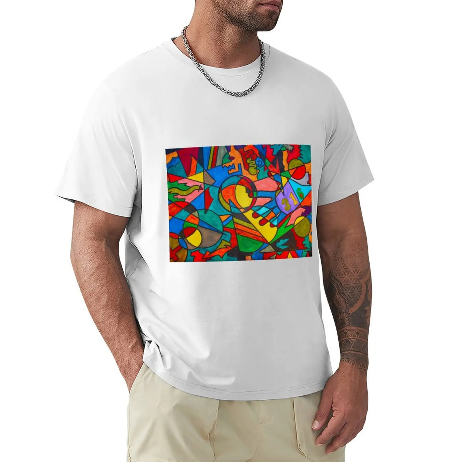 

JOHN 316 T-Shirt Blouse plus sizes T-shirts for men cotton