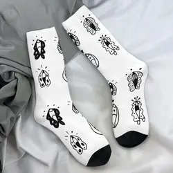 Men Socks Vulva Flower Stockings Autumn Modern Soft Socks Pattern Running Sports Anti Slip Socks