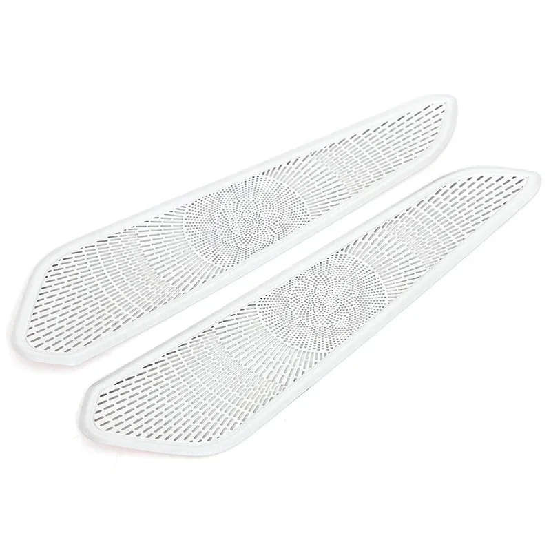 مناسبة لبورشه ماكان 2014-2025 شبكات زخرفية على كلا الجانبين من غطاء وحدة التحكم المركزية ملحقات السيارة الداخلية #6