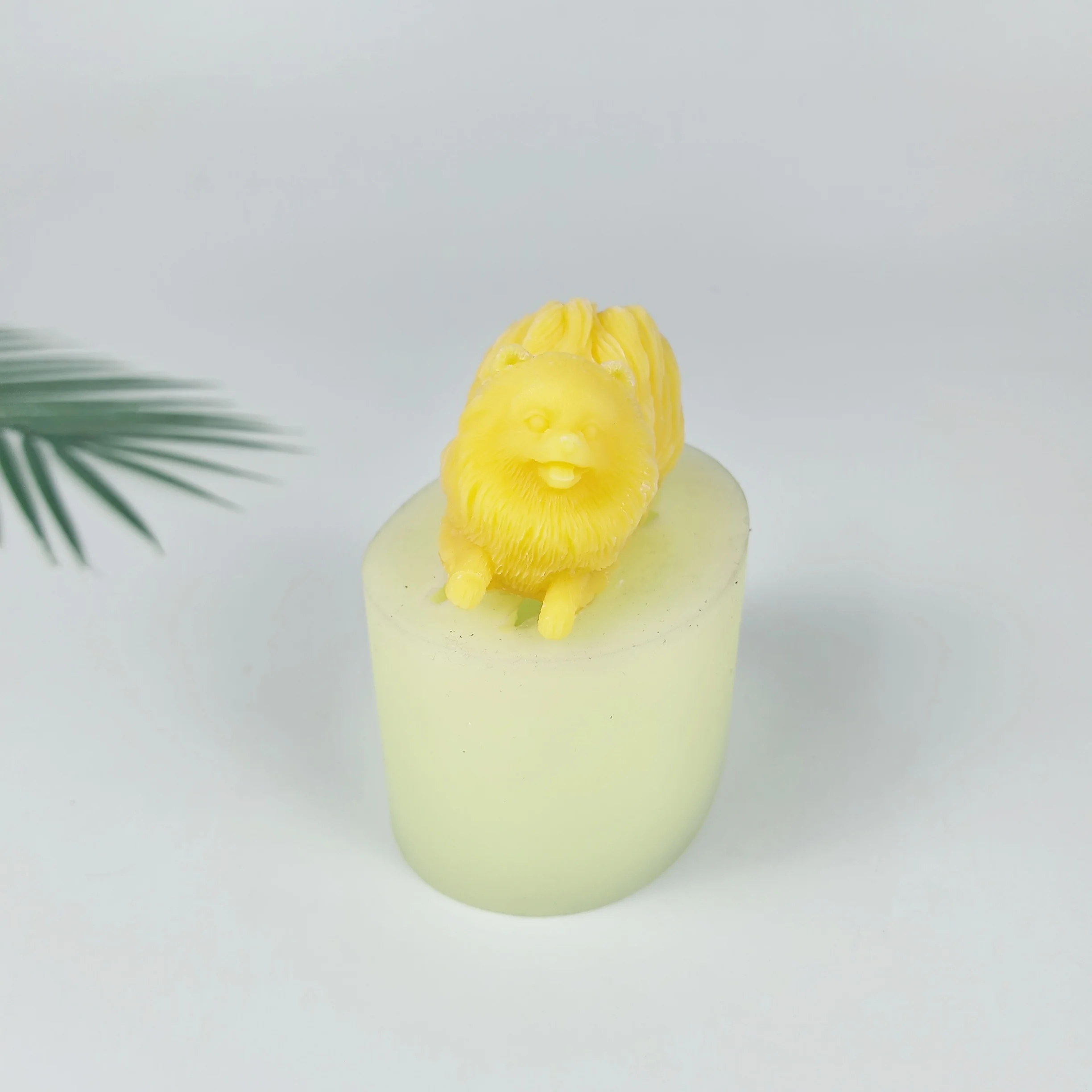 

3D Animals Mold Pomeranian Moulds Silicone Dog Candle Soap Molds Resin Cake Decor Wedding Birthday Candles Handmade DW0873
