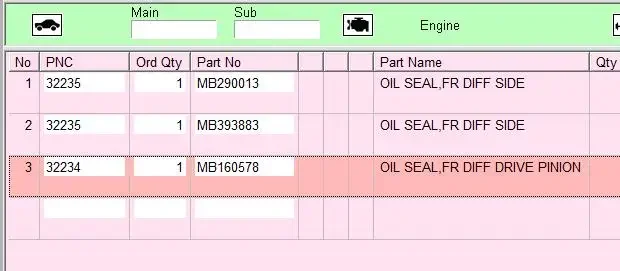 1 or 3 Pcs Oil Seal for Montero V30 MB393883 Front Differential Cover for Pajero V70 Drive Pinion Oil Rubber for Shogun V90