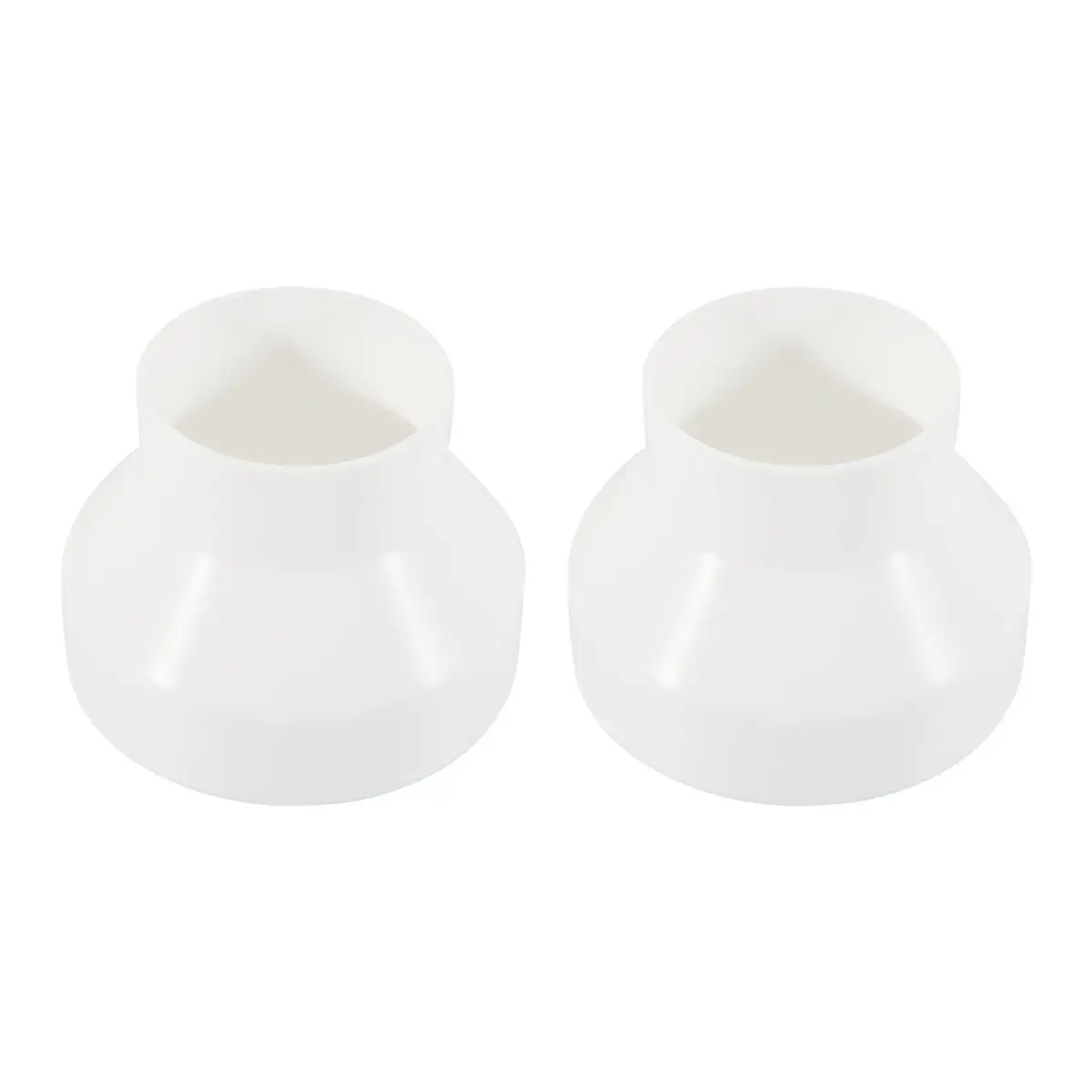 【Great Sell】 2 Pcs 6 to 4 Inch Duct Reducer Increaser ABS Air Duct Adapter Duct Fan or Dryer Vent Adapter Pipe Connector