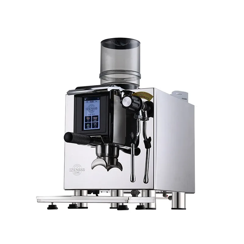 Ground CoffeeElectric Small Espresso Coffee Machine Commercial Italian Dual Boiler Semi-Automatic Stainless Steel Integrated