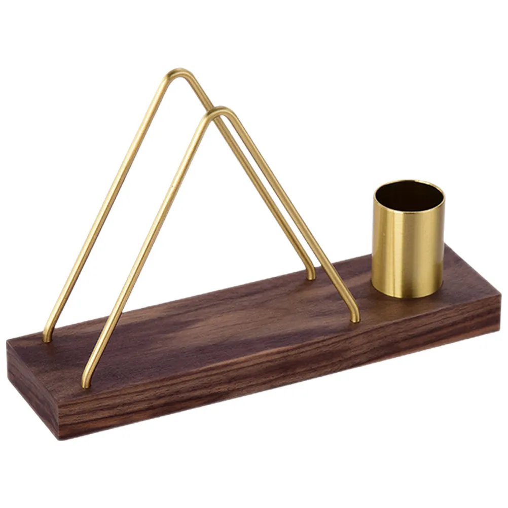 Napkin Holder Rustic Tabletop Tissue Organizer with Stable Base and Toothpick Storage for Kitchen Cafe