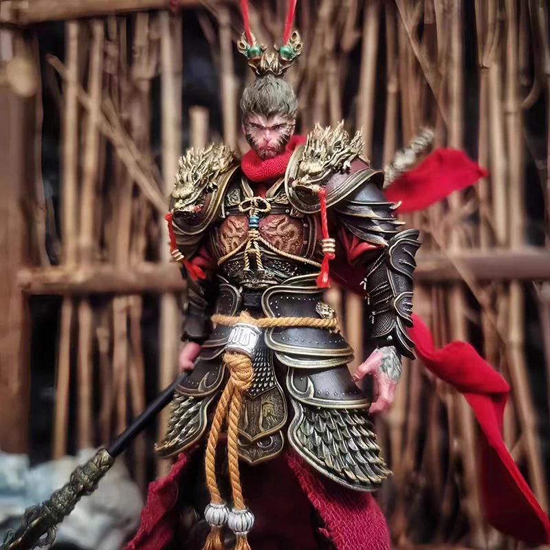 อะนิเมะตํานานสีดํา Wukong Action Figure ของเล่นหล่อเกราะสีดํา Pvc วัสดุสะสม Figurine เดสก์ท็อปเครื่องประดับอุปกรณ์เสริม