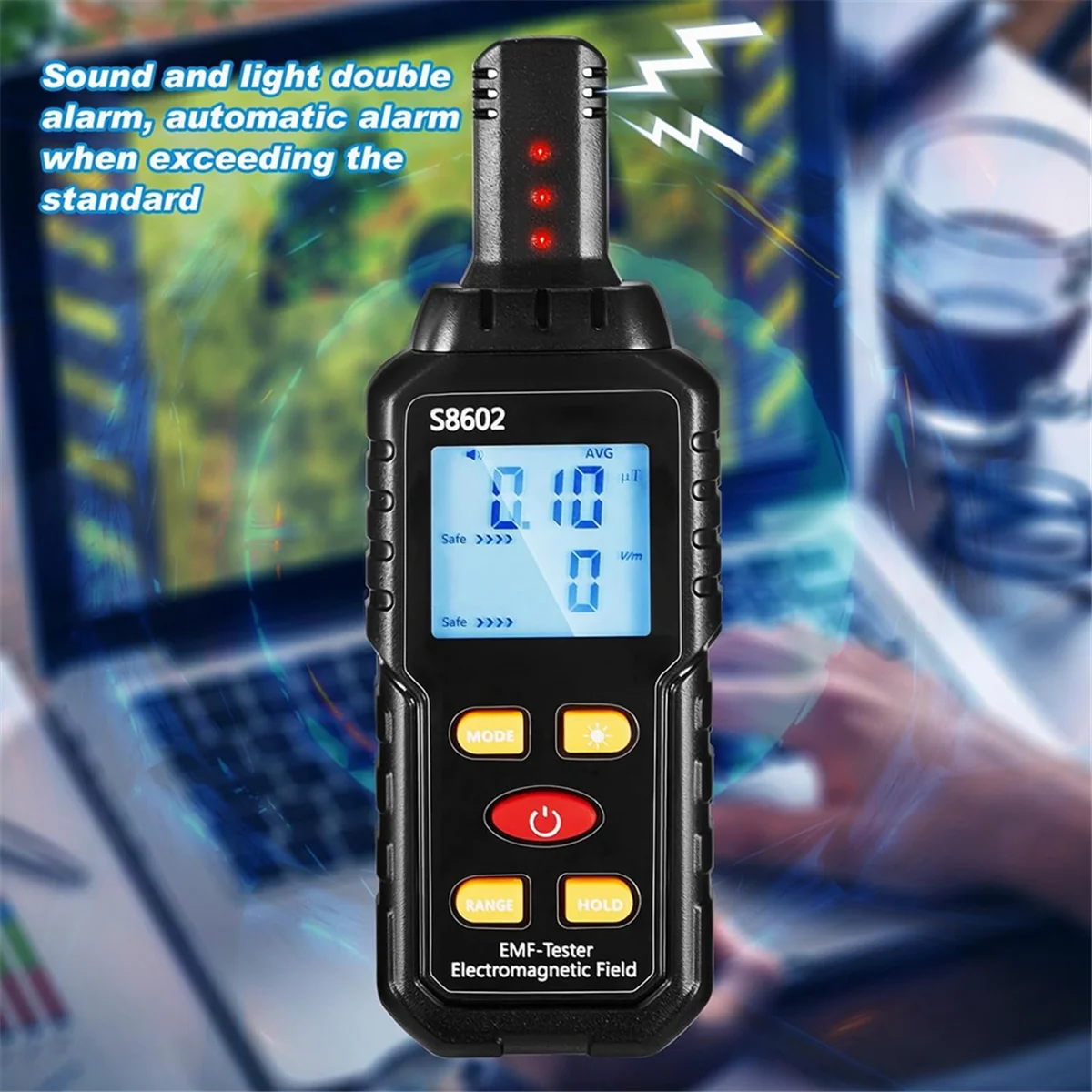 Spookuitrusting, Emf-Meter Met 2 Motion Light Up Catballs, Emf-Meter Detector Ghost-Apparatuur