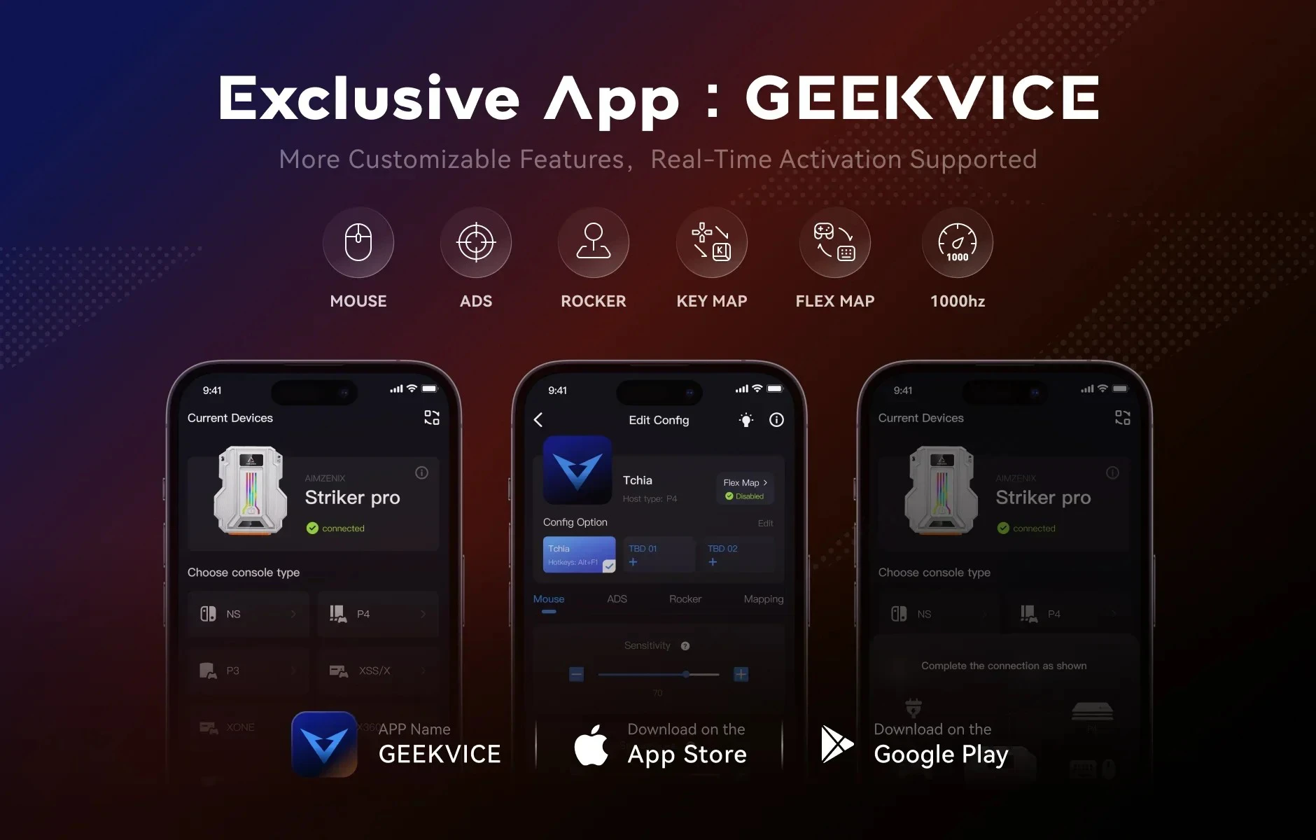 AIMZENIX AX300 STRIKER PRO Keyboard & Mouse Converter | Supports 3.5mm Headset | Plug & Play | Compatible with PS5/PS4/PS3, Xbox