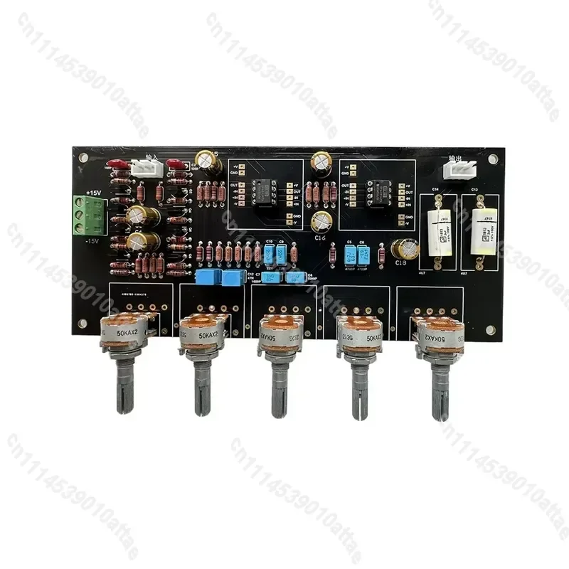 HIFI TBC Preamp Tone Control Board OPA2604 Op Amp with Treble Mid Bass Volume Adjustment Left Right Channel Balance