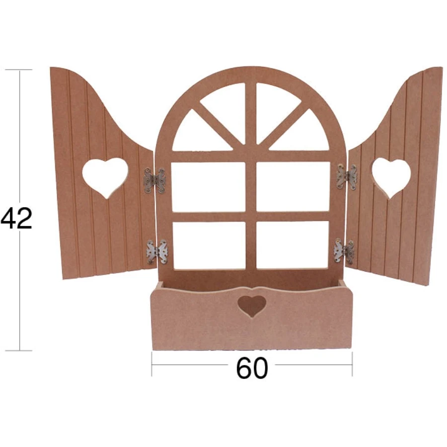 AY122 Mirror Frame, Dyeable Raw Wood Frame