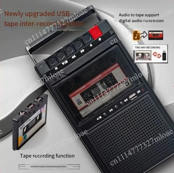 Tape Player Intercom Player Recorder and Playback All-in-One Portable Cassette Recorder Nostalgic Retro