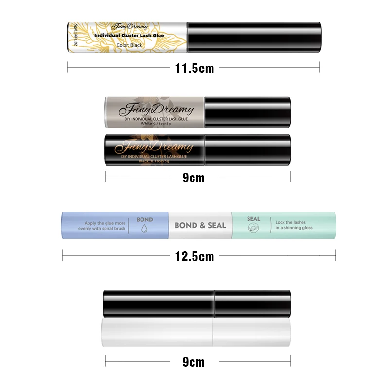 DIY Cluster Glue Lash Coating Seal Eyelash Clusters Brush Adhesive Bond Long Lasting PestañAs Postizas Pegamento Makeup Tools